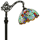 Forest Tiffany Floral Style Tiffany Stained Glass Floor Lamp
