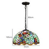 Forest Tiffany Floral Style Tiffany Stained Glass Pendant Light