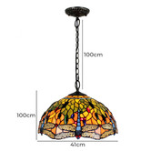 Forest Tiffany Tiffany Dragonfly 2 Light Pendant Light