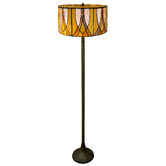 Forest Tiffany Victorian Tiffany Stained Glass Floor Lamp