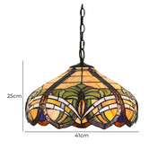 Forest Tiffany Baroque Tiffany-Style Pendant Light