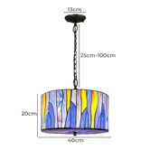 Forest Tiffany Barossa Tiffany Stained Glass Pendant Light