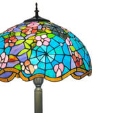 Forest Tiffany Floral Stained Tiffany Glass Floor Lamp