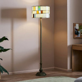 Forest Tiffany Jamila Tiffany Stained Glass Floor Lamp