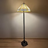 Forest Tiffany Amira Tiffany Stained Glass Floor Lamp