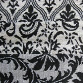 Lotus Rugs Grey &amp; Black Damask Beantown Power-Loomed Rug