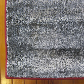 Lotus Rugs Grey &amp; Red Gingham Beantown Power-Loomed Rug