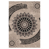 Lotus Rugs Brown Dome Beantown Power-Loomed Rug
