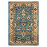 Lotus Rugs Blue &amp; Beige Oriental Potion Power-Loomed Rug