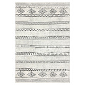 Lotus Rugs Cream &amp; Grey Lowland Power-Loomed Rug