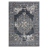 Lotus Rugs Dark Grey Crest Twilight Power-Loomed Rug