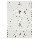 Lotus Rugs Cream Sketch Twilight Power-Loomed Rug