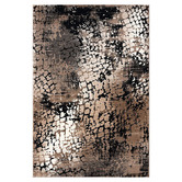 Lotus Rugs Beige Asphalt Beantown Power-Loomed Rug