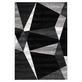 Lotus Rugs Black &amp; Grey Mosaic Amore Power-Loomed Rug