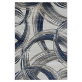 Lotus Rugs Grey &amp; Blue Loop Sonny Power-Loomed Rug