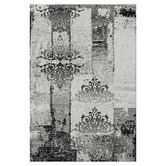 Lotus Rugs Grey Column Beantown Power-Loomed Rug