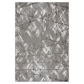 Lotus Rugs Cinereous Grey Fantasy Power-Loomed Rug
