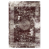 Lotus Rugs Red Retro Empire Power-Loomed Rug