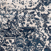 Lotus Rugs Cream &amp; Blue Barren Power-Loomed Rug