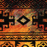 Lotus Rugs Multi-Coloured Southwestern Nebula Power-Loomed Rug