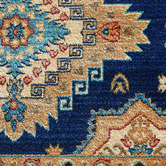 Lotus Rugs Navy Oriental Potion Power-Loomed Rug