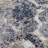 Lotus Rugs Grey &amp; Blue Pleasure Power-Loomed Rug