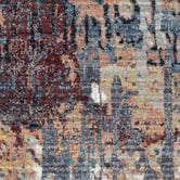 Lotus Rugs Blue &amp; Beige Twilight Power-Loomed Rug