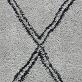 Lotus Rugs Grey Argyle Mellow Power-Loomed Rug