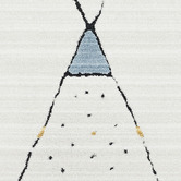 Lotus Rugs Cream Sketch Twilight Power-Loomed Rug