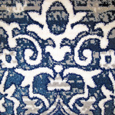 Lotus Rugs Navy Fade Barren Power-Loomed Rug