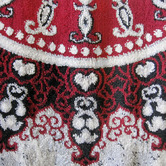 Lotus Rugs Grey &amp; Red Dome Beantown Power-Loomed Rug