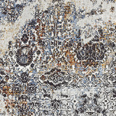 Lotus Rugs Brown &amp; Grey Glamour Power-Loomed Rug