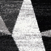 Lotus Rugs Black &amp; Grey Mosaic Amore Power-Loomed Rug