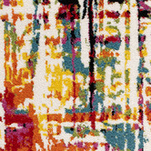 Lotus Rugs Multi-Coloured Maze Nebula Power-Loomed Rug