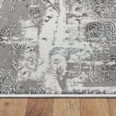 Lotus Rugs Nickel Grey Fantasy Power-Loomed Rug