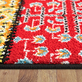 Lotus Rugs Multi-Coloured Patch Nebula Power-Loomed Rug