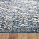 Lotus Rugs Dark Grey Crest Twilight Power-Loomed Rug