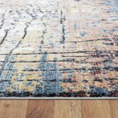 Lotus Rugs Blue &amp; Beige Twilight Power-Loomed Rug
