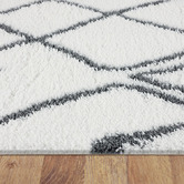Lotus Rugs Cream Mesh Mellow Power-Loomed Rug