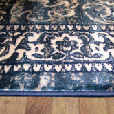 Lotus Rugs Navy Fade Barren Power-Loomed Rug