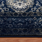 Lotus Rugs Navy Vignette Barren Power-Loomed Rug