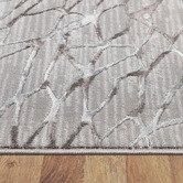 Lotus Rugs Platinum Grey Fantasy Power-Loomed Rug