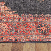 Lotus Rugs Orange &amp; Navy Divine Power-Loomed Rug
