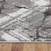 Lotus Rugs Cinereous Grey Fantasy Power-Loomed Rug