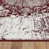 Lotus Rugs Red Retro Empire Power-Loomed Rug