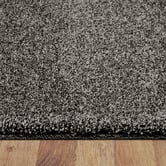 Lotus Rugs Dark Grey Ridges Power-Loomed Rug