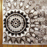 Lotus Rugs Brown Dome Beantown Power-Loomed Rug