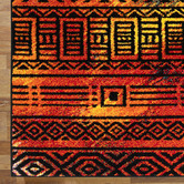 Lotus Rugs Multi-Coloured Southwestern Nebula Power-Loomed Rug