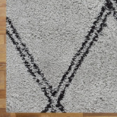Lotus Rugs Grey Argyle Mellow Power-Loomed Rug