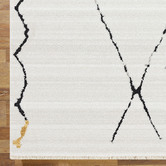 Lotus Rugs Cream Sketch Twilight Power-Loomed Rug